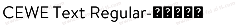 CEWE Text Regular字体转换